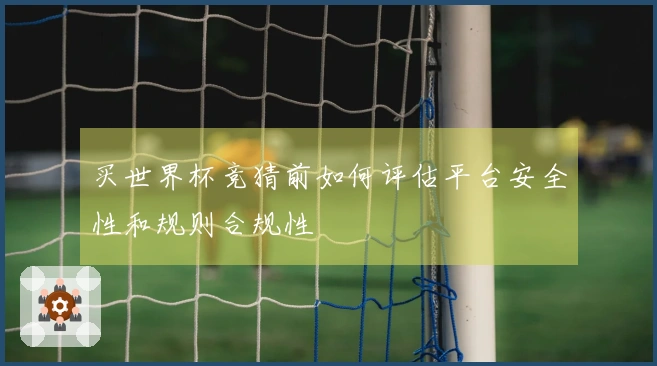 买世界杯竞猜前如何评估平台安全性和规则合规性