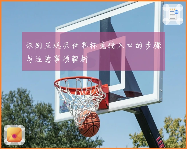 识别正规买世界杯竞猜入口的步骤与注意事项解析